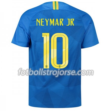 Brasilien Matchtröjor Neymar Jr 10 Borta Fotbollströja VM 2018 Brasilien Matchtröjor Neymar Jr 10 Borta Fotbollströja VM 2018